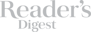 Reader's digest logo in grey. Petite clothing