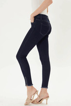 Load image into Gallery viewer, Dark Wash Ankle Zip Jeans