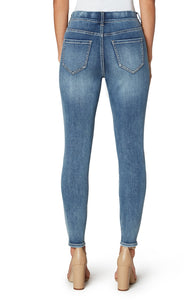 Petite Distressed Glider Jeans