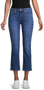 Cropped Flare Dark Wash Jeans